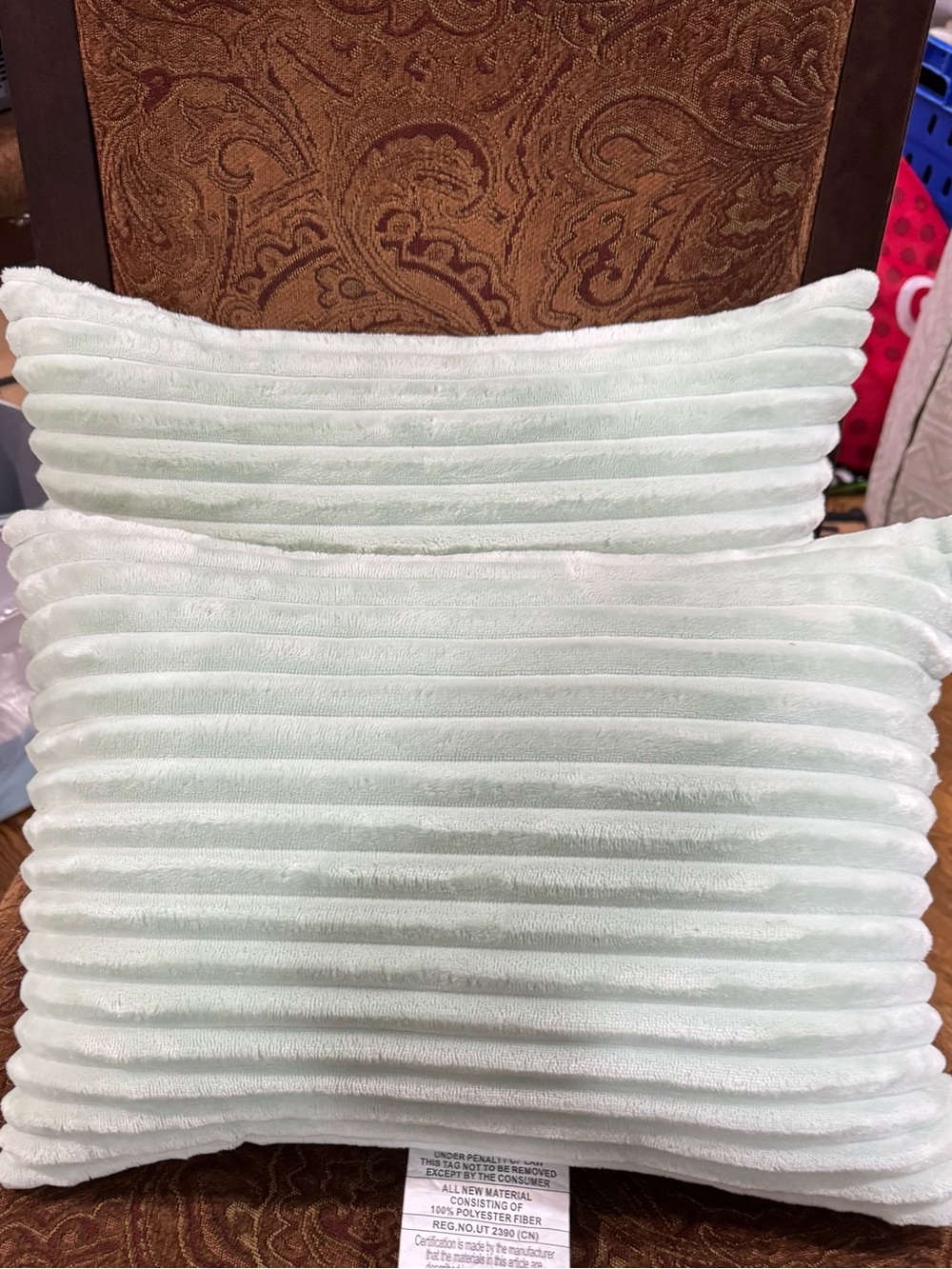 2 Room Essentials Mint Oblong Decorative Pillow 14x20